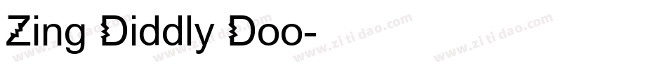 Zing Diddly Doo字体转换